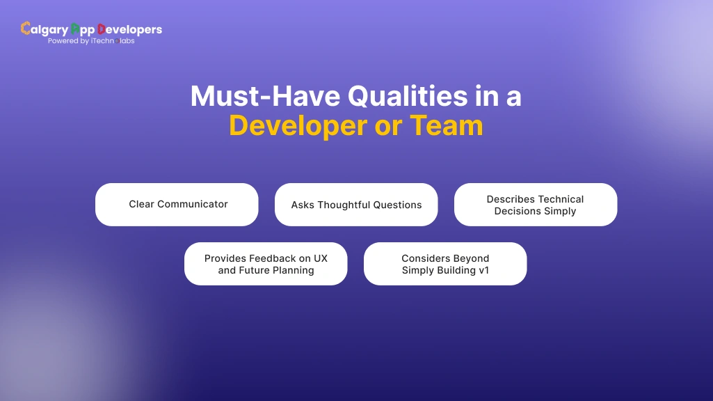 Must-Have Qualities in a Developer or Team - Calgary App Developer