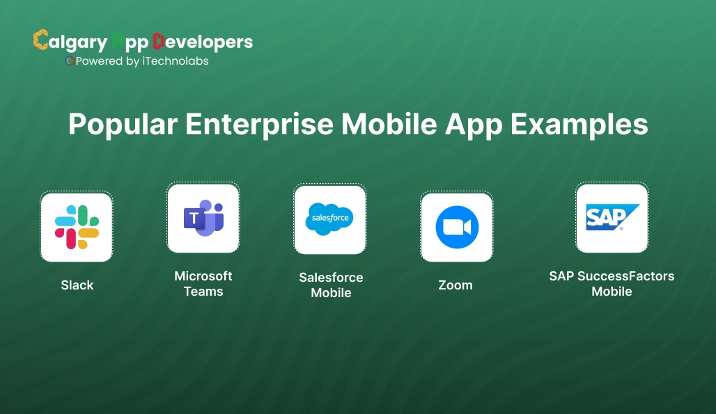 Popular Enterprise Mobile App Examples - Calgary App Developer