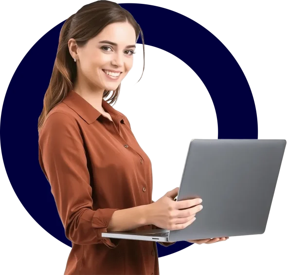 Developer with laptop