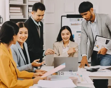 Team working together