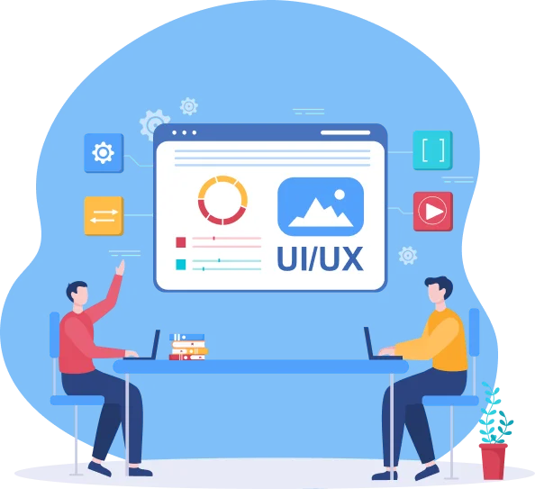 UI UX Design Services Illustration